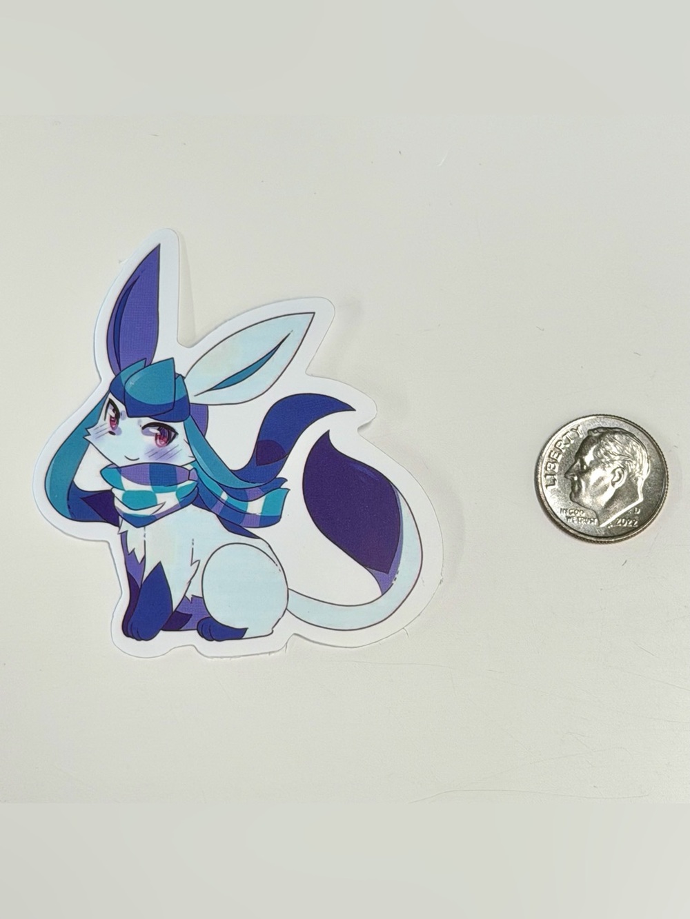 5/$10 Waterproof New Vinyl Sticker Glaceon Pokémon